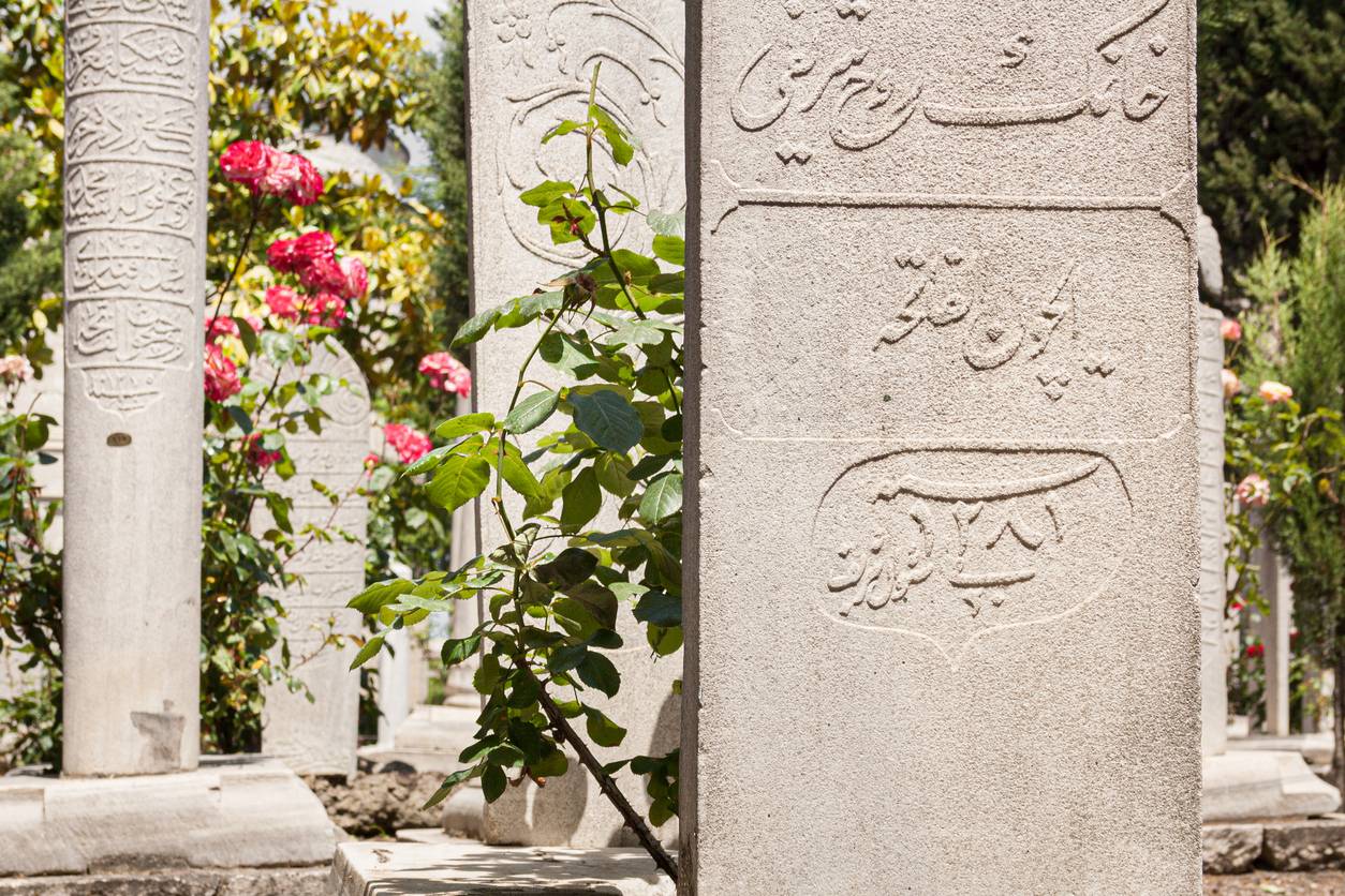 enterrement musulman, pierre tombale musulmane