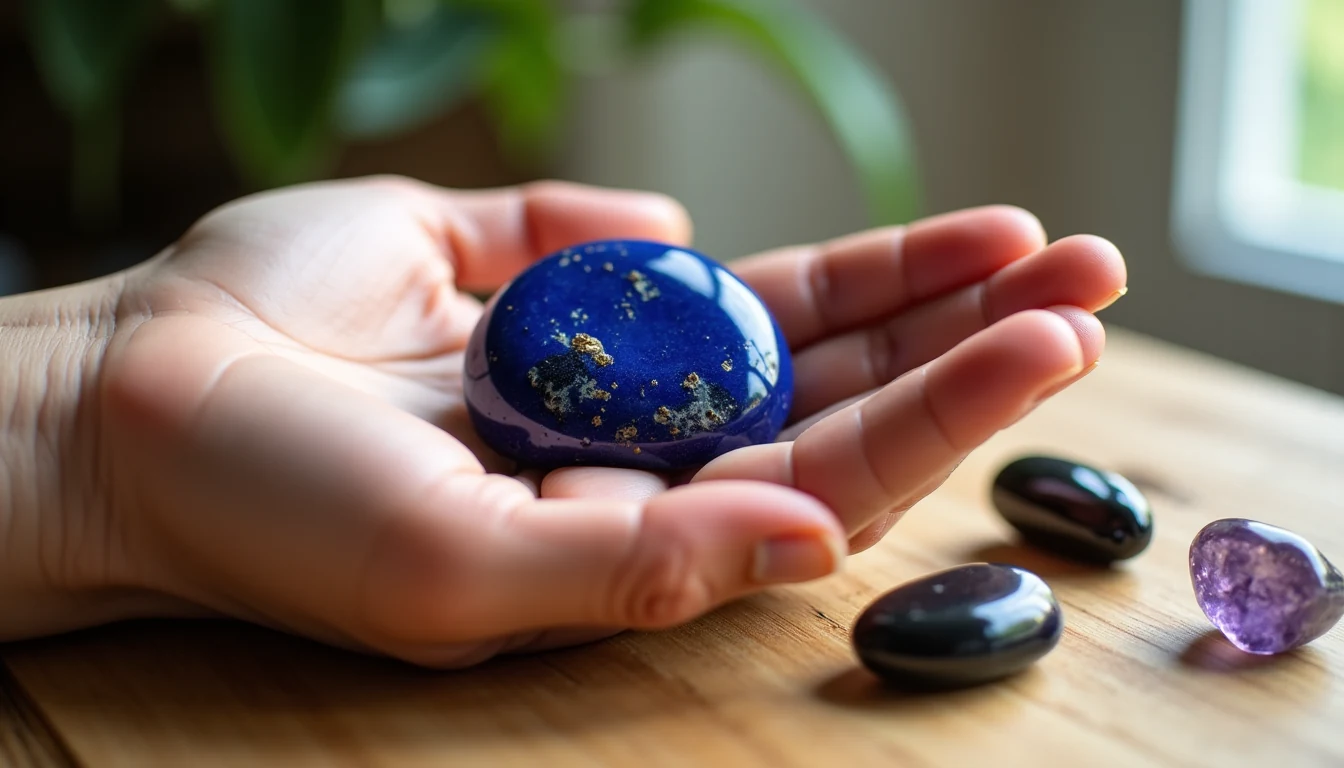 Illustration : posées à des pressions mentales. le lapis-lazuli permet — 7 meilleures pierres de protection naturelles pour votre quotidien